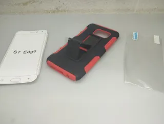 Funda protectora S7 edge + protector cristal.