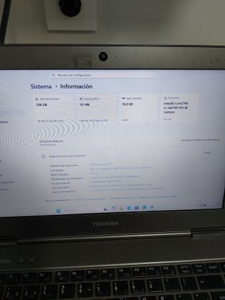 Portátil Toshiba Portege Z830-10F.  i5.Windows 11p