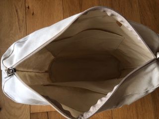 Borsa O bag Large Blu con interno bianco