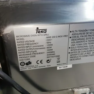 Microondas Teka MWE 230 G con grill