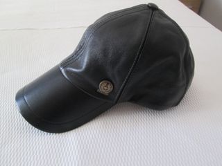 GORRA PIEL NEGRA BELSTAFF