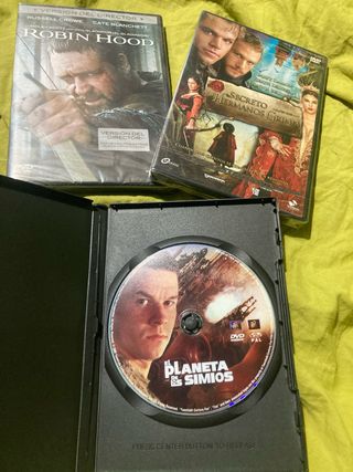 Lote 3 Películas DVD: Robin Hood, Grimm, Planeta S