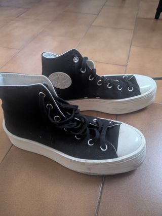Converse Chuck Taylor Plataforma Negra Talla 38