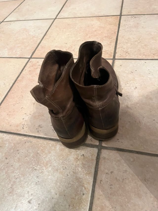 Scarponcini marroni donna Tg. 40