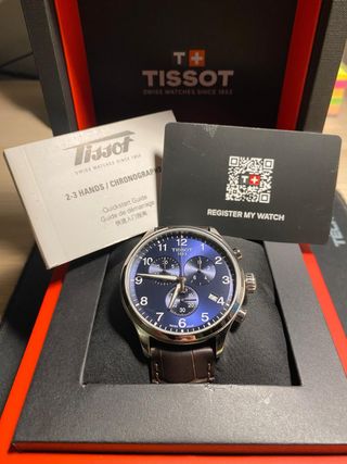 Reloj Tissot Chrono XL Azul/Plata