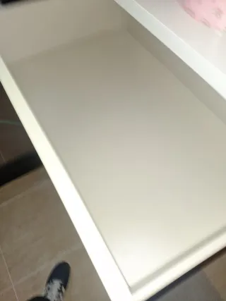 Cómoda blanca 4 cajones madera