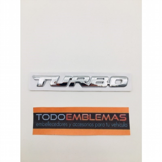 EMBLEMA TURBO CROMADO
