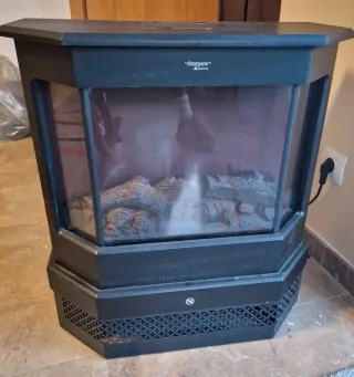 Chimenea Eléctrica Vogue Heating Negra