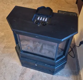 Chimenea Eléctrica Vogue Heating Negra