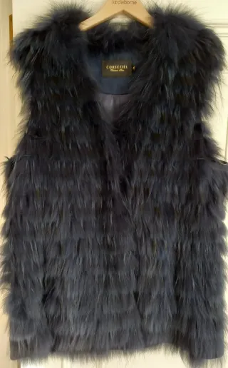 Chaleco Cortefiel pelo natural y ante Talla xl