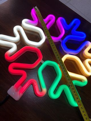 Luce LED Fiocco di Neve 40x40 Multicolore