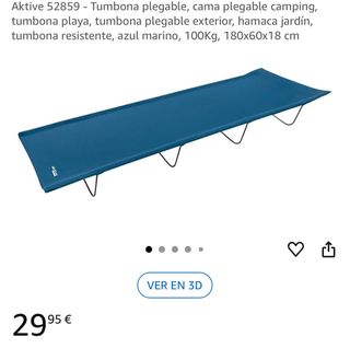 Tumbona plegable camping 180x60