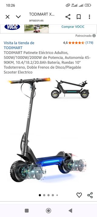 Patinete eléctrico X5S-2000W-20AH