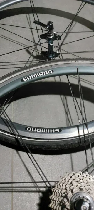 Ruote Bici Corsa Cerchi Shimano WH7700