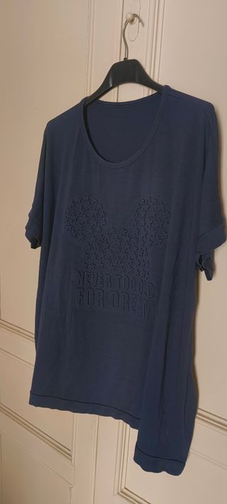 T-shirt donna blu XL manica corta