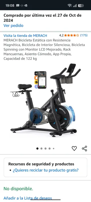 Bicicleta Estática MERACH Spinning