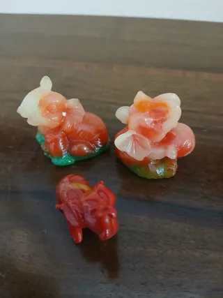 Set 3 piccoli elefanti decorativi