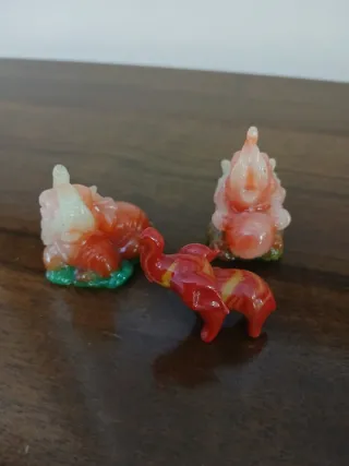 Set 3 piccoli elefanti decorativi