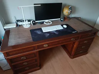 Mesa escritorio despacho 9 cajones 185x85x75 cm