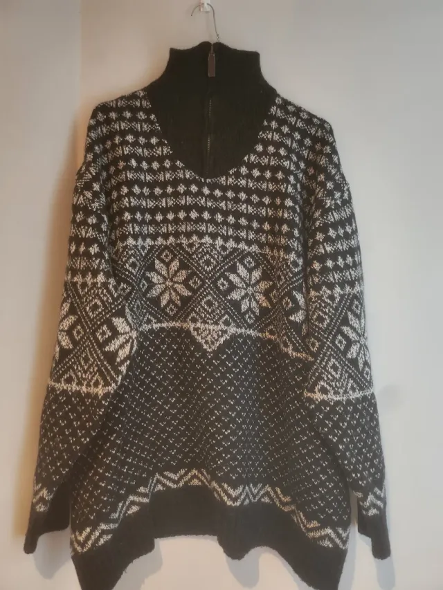 Jersey vintage hombre cremallera cuello