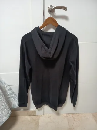 Sudadera Zara Negra con Capucha Talla M