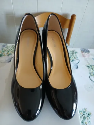 Scarpe con tacco Graceland nere in vernice