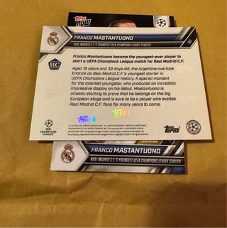 Cromo Topps Now Franco Mastantuono RC