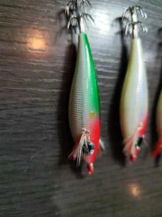  señuelos para pesca de calamar