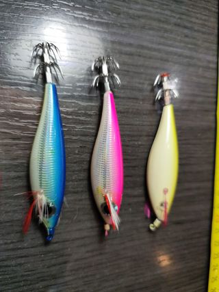  señuelos para pesca de calamar