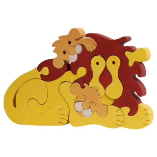 Puzzle 3D de madera León NUEVO 