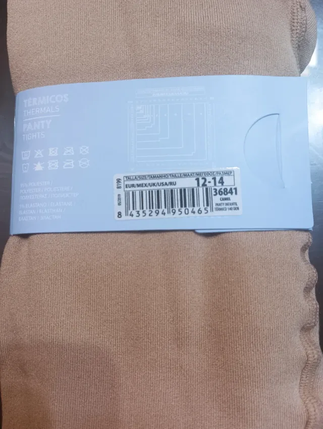 Medias térmicas Ysabel Mora Camel 12-14 años