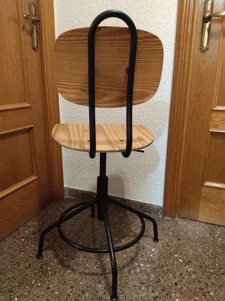 Sedia Ikea Pino/Black Confidant modello Kullaberg

