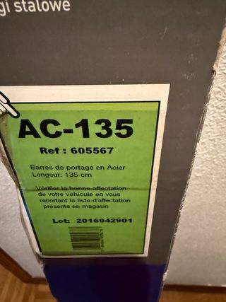 Barras de techo Feu Vert AC-135