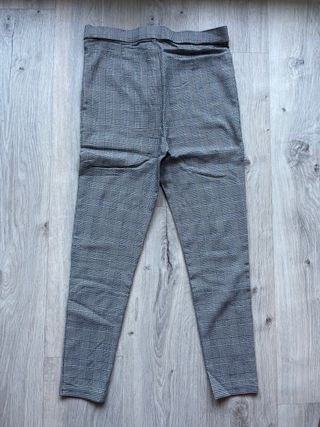 Pantalones de cuadros Zara grises