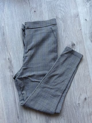 Pantalones de cuadros Zara grises