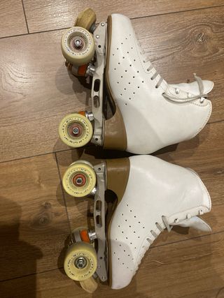 Patines blancos de patinaje artístico, talla 250