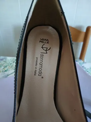 Scarpe donna eleganti nere con fiocco