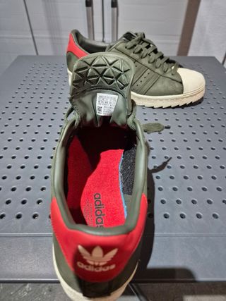 Zapatillas Adidas Superstar Talla 44 Verde/Rojo