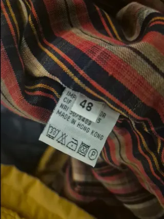 Chaqueta caballero amarilla y negra