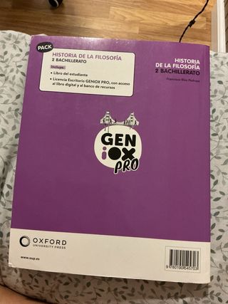 Historia de la Filosofía 2º Bachillerato. Libro...