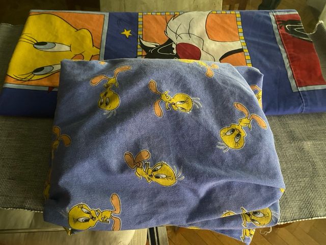 Sabana bajera y encimera Looney Tunes