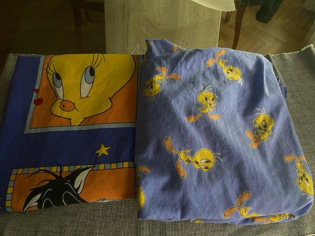 Sabana bajera y encimera Looney Tunes