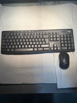 Teclado y Ratón Inalámbrico Logitech Negro