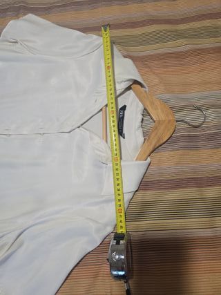Camisa Zara Blanca Corta Talla M
