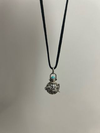 Llamador de ángeles plata y turquesa