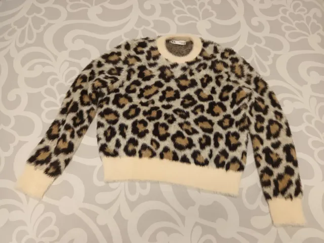 Suéter Zara Leopardo Talla S