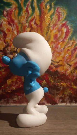 Puffo che fa la pernacchia 3D - 18 cm