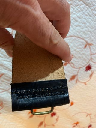 Cinturón Cuero Ejército Tierra Hebilla Dorada