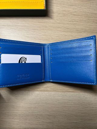 Portafoglio Goyard Blu e Giallo