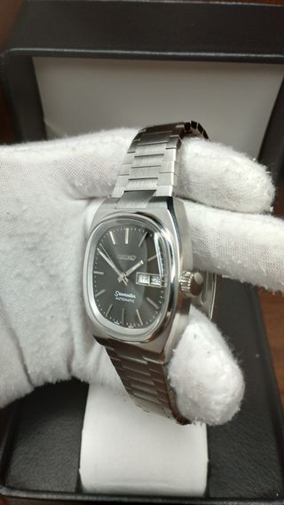 Reloj Seiko Mod Vintage Seamaster Daydate Gris